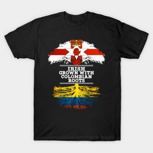 Northern Irish Grown With Colombian Roots - Gift for Colombian With Roots From Colombia T-Shirt